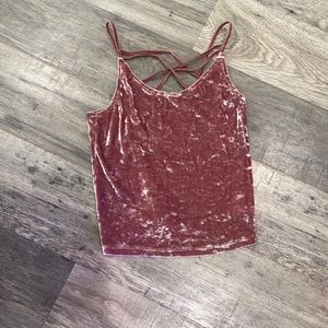 Velvet Pink Tank Top
